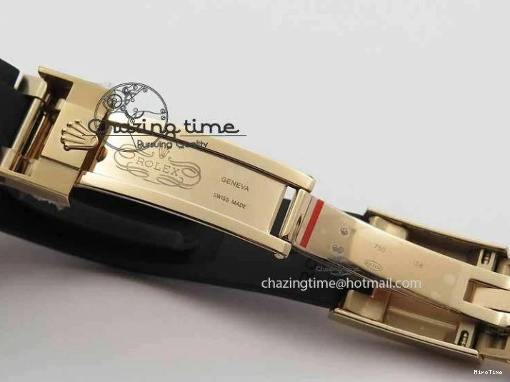 MiroTime 0316 RelaxedFit Daytona 116515 Noob 1:1 Best Edition Rose Gold Dial On Black Rubber Strap A7750(Free Extra Strap) 3740